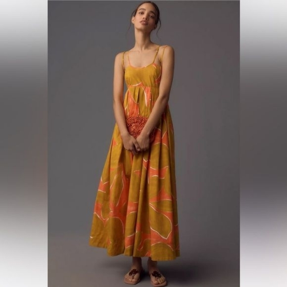 Anthropologie Dresses & Skirts - Anthropologie Orange Maxi Dress